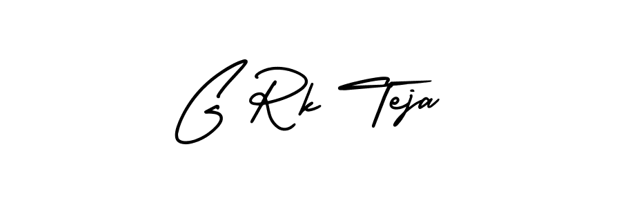 G Rk Teja stylish signature style. Best Handwritten Sign (AmerikaSignatureDemo-Regular) for my name. Handwritten Signature Collection Ideas for my name G Rk Teja. G Rk Teja signature style 3 images and pictures png