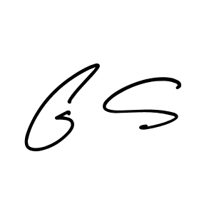 Make a beautiful signature design for name G S. With this signature (AmerikaSignatureDemo-Regular) style, you can create a handwritten signature for free. G S signature style 3 images and pictures png