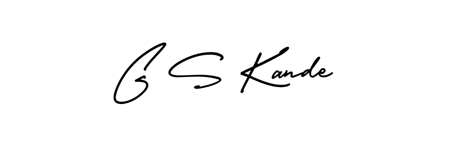 How to Draw G S Kande signature style? AmerikaSignatureDemo-Regular is a latest design signature styles for name G S Kande. G S Kande signature style 3 images and pictures png