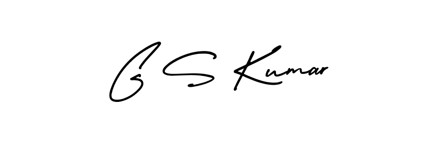 G S Kumar stylish signature style. Best Handwritten Sign (AmerikaSignatureDemo-Regular) for my name. Handwritten Signature Collection Ideas for my name G S Kumar. G S Kumar signature style 3 images and pictures png