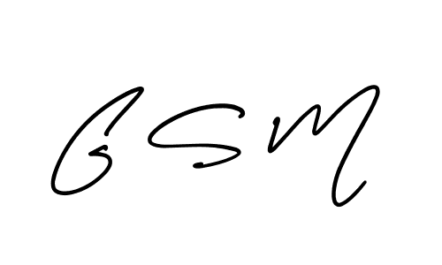 Make a beautiful signature design for name G S M. With this signature (AmerikaSignatureDemo-Regular) style, you can create a handwritten signature for free. G S M signature style 3 images and pictures png