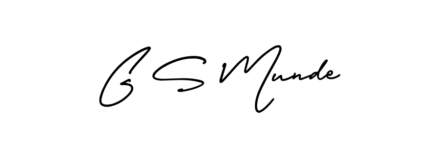 This is the best signature style for the G S Munde name. Also you like these signature font (AmerikaSignatureDemo-Regular). Mix name signature. G S Munde signature style 3 images and pictures png
