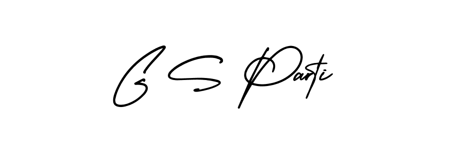 Also we have G S Parti name is the best signature style. Create professional handwritten signature collection using AmerikaSignatureDemo-Regular autograph style. G S Parti signature style 3 images and pictures png