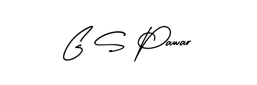 Create a beautiful signature design for name G S Pawar. With this signature (AmerikaSignatureDemo-Regular) fonts, you can make a handwritten signature for free. G S Pawar signature style 3 images and pictures png