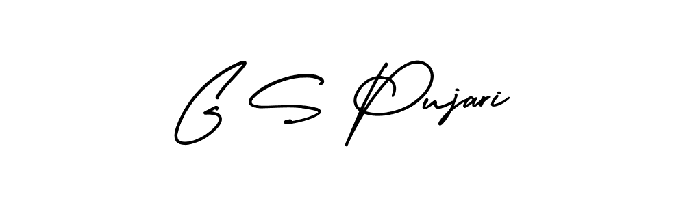 Make a beautiful signature design for name G S Pujari. Use this online signature maker to create a handwritten signature for free. G S Pujari signature style 3 images and pictures png
