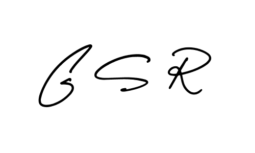 You should practise on your own different ways (AmerikaSignatureDemo-Regular) to write your name (G S R) in signature. don't let someone else do it for you. G S R signature style 3 images and pictures png