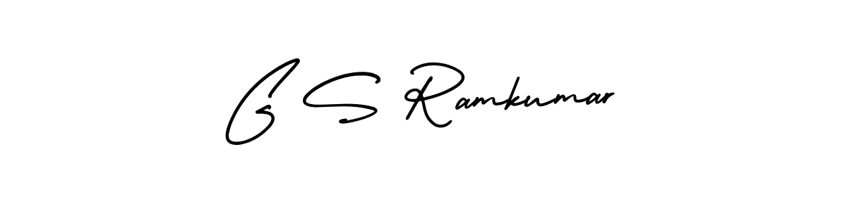 Design your own signature with our free online signature maker. With this signature software, you can create a handwritten (AmerikaSignatureDemo-Regular) signature for name G S Ramkumar. G S Ramkumar signature style 3 images and pictures png