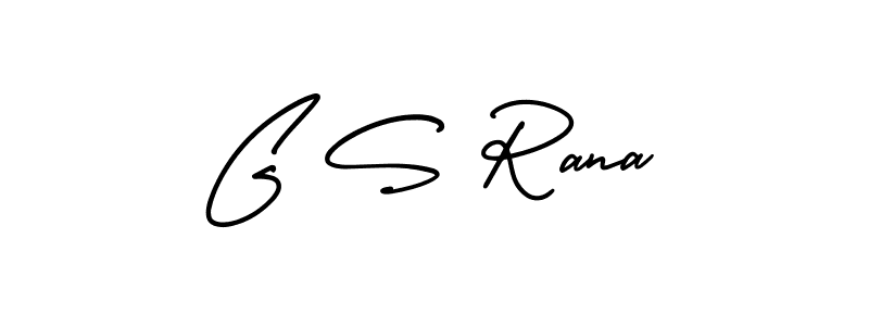 How to make G S Rana signature? AmerikaSignatureDemo-Regular is a professional autograph style. Create handwritten signature for G S Rana name. G S Rana signature style 3 images and pictures png