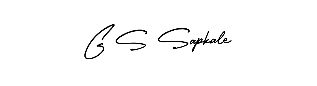 Design your own signature with our free online signature maker. With this signature software, you can create a handwritten (AmerikaSignatureDemo-Regular) signature for name G S Sapkale. G S Sapkale signature style 3 images and pictures png