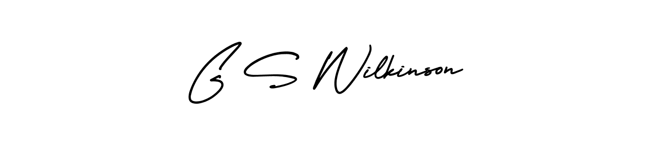 Create a beautiful signature design for name G S Wilkinson. With this signature (AmerikaSignatureDemo-Regular) fonts, you can make a handwritten signature for free. G S Wilkinson signature style 3 images and pictures png