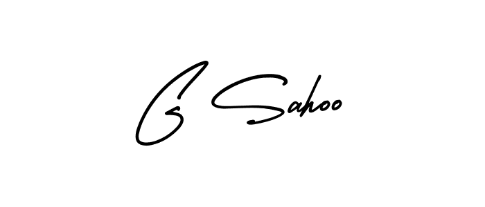 Use a signature maker to create a handwritten signature online. With this signature software, you can design (AmerikaSignatureDemo-Regular) your own signature for name G Sahoo. G Sahoo signature style 3 images and pictures png