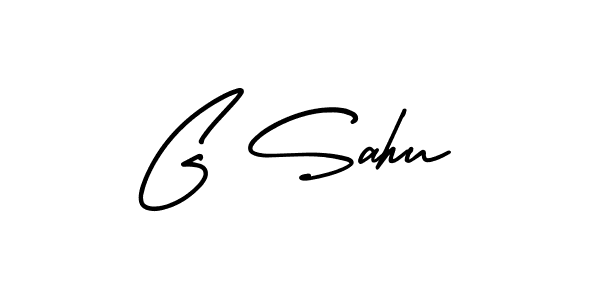 Use a signature maker to create a handwritten signature online. With this signature software, you can design (AmerikaSignatureDemo-Regular) your own signature for name G Sahu. G Sahu signature style 3 images and pictures png