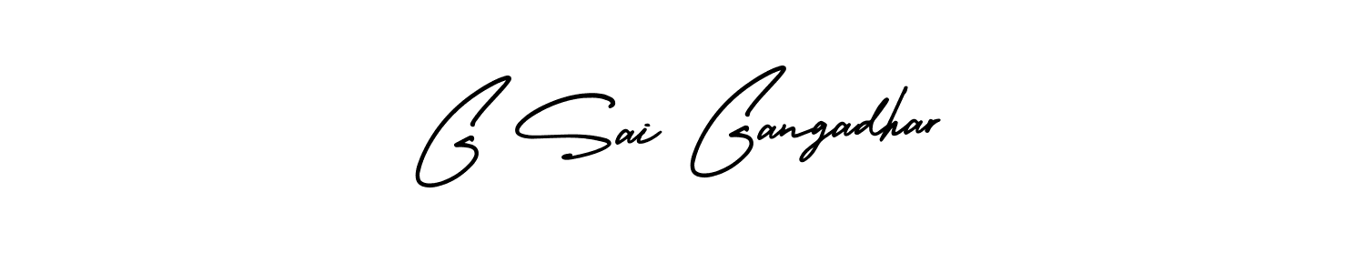 Make a beautiful signature design for name G Sai Gangadhar. With this signature (AmerikaSignatureDemo-Regular) style, you can create a handwritten signature for free. G Sai Gangadhar signature style 3 images and pictures png