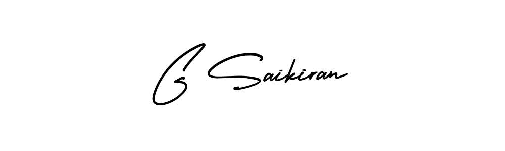 AmerikaSignatureDemo-Regular is a professional signature style that is perfect for those who want to add a touch of class to their signature. It is also a great choice for those who want to make their signature more unique. Get G Saikiran name to fancy signature for free. G Saikiran signature style 3 images and pictures png