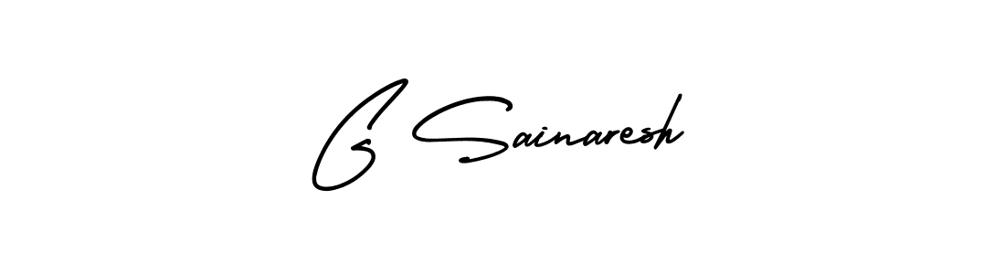 AmerikaSignatureDemo-Regular is a professional signature style that is perfect for those who want to add a touch of class to their signature. It is also a great choice for those who want to make their signature more unique. Get G Sainaresh name to fancy signature for free. G Sainaresh signature style 3 images and pictures png