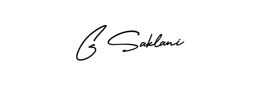 Also You can easily find your signature by using the search form. We will create G Saklani name handwritten signature images for you free of cost using AmerikaSignatureDemo-Regular sign style. G Saklani signature style 3 images and pictures png