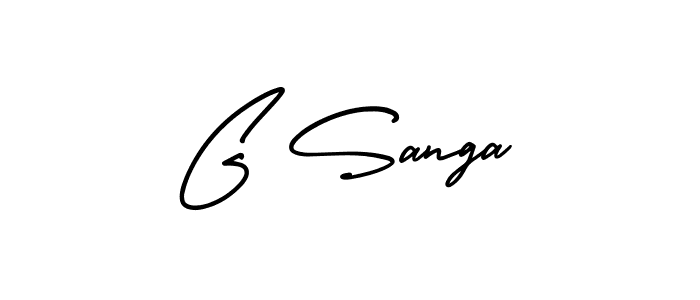 Similarly AmerikaSignatureDemo-Regular is the best handwritten signature design. Signature creator online .You can use it as an online autograph creator for name G Sanga. G Sanga signature style 3 images and pictures png