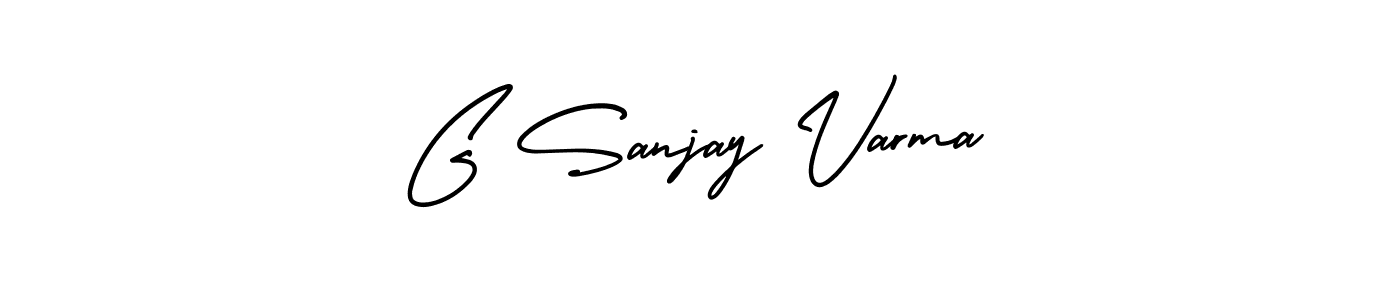 How to Draw G Sanjay Varma signature style? AmerikaSignatureDemo-Regular is a latest design signature styles for name G Sanjay Varma. G Sanjay Varma signature style 3 images and pictures png