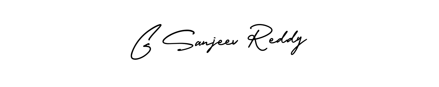 Use a signature maker to create a handwritten signature online. With this signature software, you can design (AmerikaSignatureDemo-Regular) your own signature for name G Sanjeev Reddy. G Sanjeev Reddy signature style 3 images and pictures png
