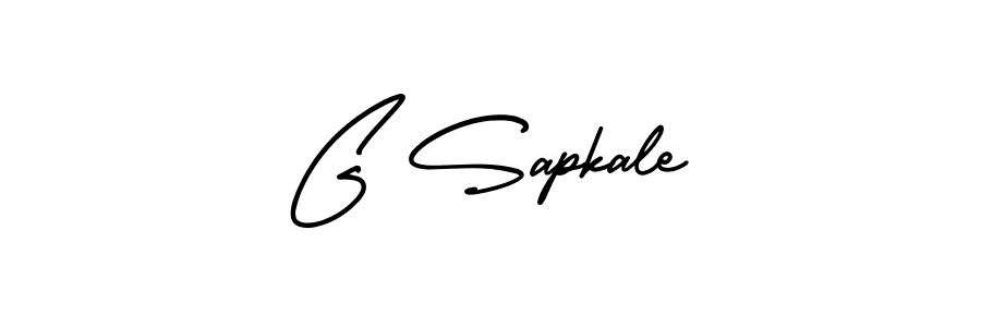 Use a signature maker to create a handwritten signature online. With this signature software, you can design (AmerikaSignatureDemo-Regular) your own signature for name G Sapkale. G Sapkale signature style 3 images and pictures png