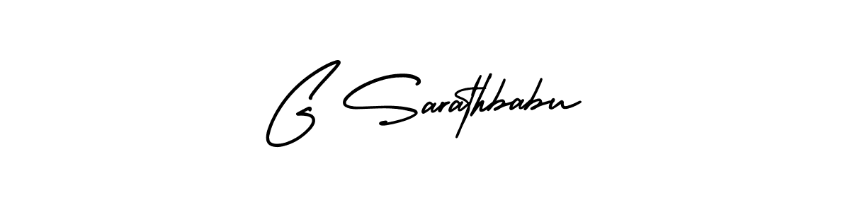 The best way (AmerikaSignatureDemo-Regular) to make a short signature is to pick only two or three words in your name. The name G Sarathbabu include a total of six letters. For converting this name. G Sarathbabu signature style 3 images and pictures png