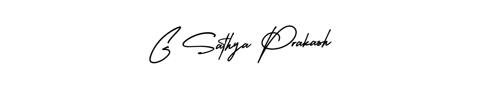 G Sathya Prakash stylish signature style. Best Handwritten Sign (AmerikaSignatureDemo-Regular) for my name. Handwritten Signature Collection Ideas for my name G Sathya Prakash. G Sathya Prakash signature style 3 images and pictures png