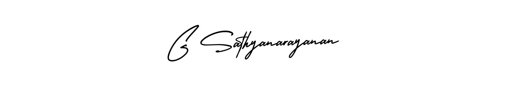 Use a signature maker to create a handwritten signature online. With this signature software, you can design (AmerikaSignatureDemo-Regular) your own signature for name G Sathyanarayanan. G Sathyanarayanan signature style 3 images and pictures png