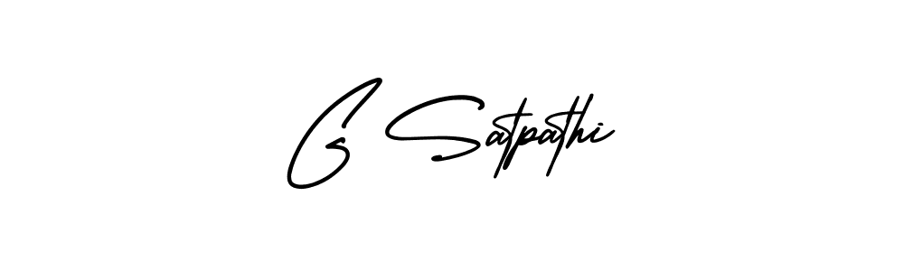 G Satpathi stylish signature style. Best Handwritten Sign (AmerikaSignatureDemo-Regular) for my name. Handwritten Signature Collection Ideas for my name G Satpathi. G Satpathi signature style 3 images and pictures png