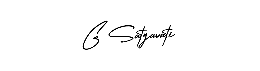 Create a beautiful signature design for name G Satyavati. With this signature (AmerikaSignatureDemo-Regular) fonts, you can make a handwritten signature for free. G Satyavati signature style 3 images and pictures png