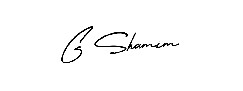 How to Draw G Shamim signature style? AmerikaSignatureDemo-Regular is a latest design signature styles for name G Shamim. G Shamim signature style 3 images and pictures png