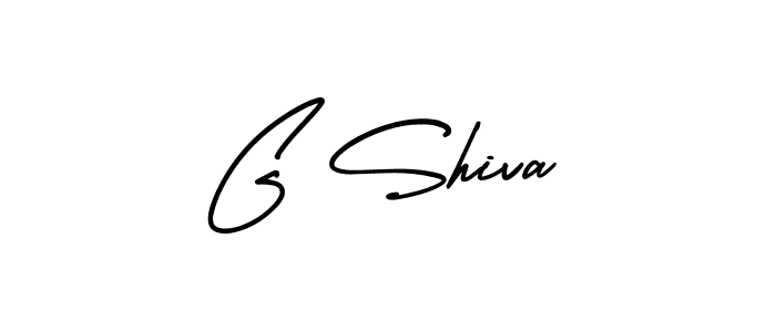 The best way (AmerikaSignatureDemo-Regular) to make a short signature is to pick only two or three words in your name. The name G Shiva include a total of six letters. For converting this name. G Shiva signature style 3 images and pictures png