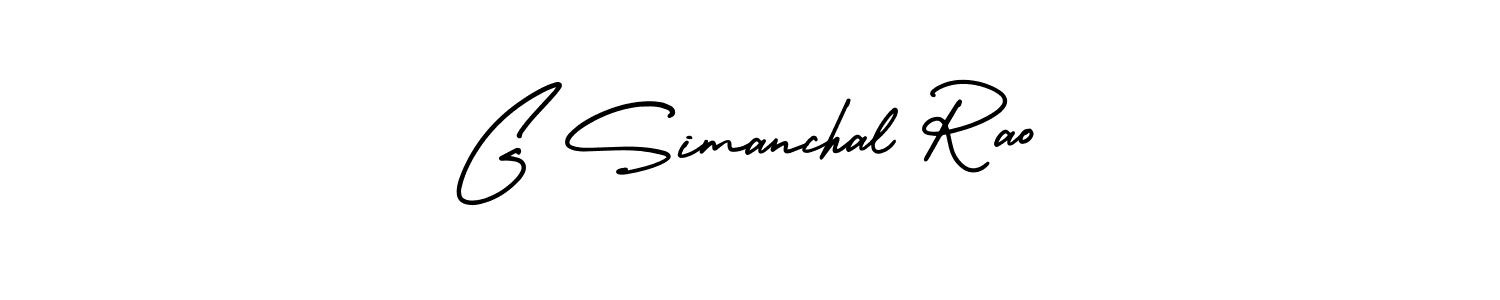 How to make G Simanchal Rao signature? AmerikaSignatureDemo-Regular is a professional autograph style. Create handwritten signature for G Simanchal Rao name. G Simanchal Rao signature style 3 images and pictures png