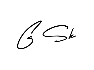 Also we have G Sk name is the best signature style. Create professional handwritten signature collection using AmerikaSignatureDemo-Regular autograph style. G Sk signature style 3 images and pictures png
