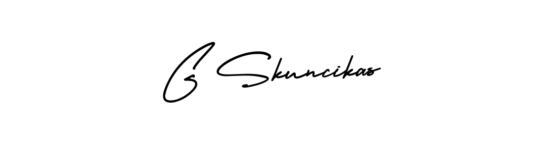 Make a short G Skuncikas signature style. Manage your documents anywhere anytime using AmerikaSignatureDemo-Regular. Create and add eSignatures, submit forms, share and send files easily. G Skuncikas signature style 3 images and pictures png
