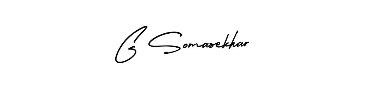 Make a beautiful signature design for name G Somasekhar. With this signature (AmerikaSignatureDemo-Regular) style, you can create a handwritten signature for free. G Somasekhar signature style 3 images and pictures png
