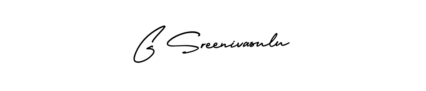 Design your own signature with our free online signature maker. With this signature software, you can create a handwritten (AmerikaSignatureDemo-Regular) signature for name G Sreenivasulu. G Sreenivasulu signature style 3 images and pictures png