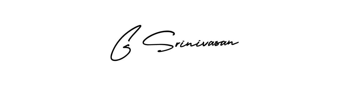 Design your own signature with our free online signature maker. With this signature software, you can create a handwritten (AmerikaSignatureDemo-Regular) signature for name G Srinivasan. G Srinivasan signature style 3 images and pictures png