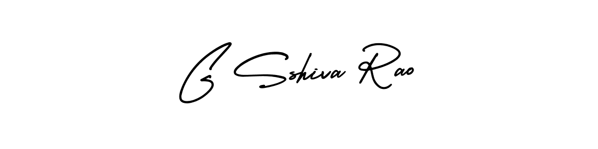 Make a beautiful signature design for name G Sshiva Rao. With this signature (AmerikaSignatureDemo-Regular) style, you can create a handwritten signature for free. G Sshiva Rao signature style 3 images and pictures png