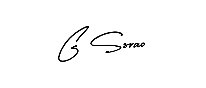 Design your own signature with our free online signature maker. With this signature software, you can create a handwritten (AmerikaSignatureDemo-Regular) signature for name G Ssrao. G Ssrao signature style 3 images and pictures png