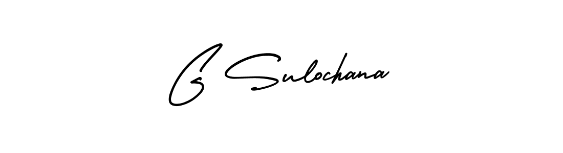 The best way (AmerikaSignatureDemo-Regular) to make a short signature is to pick only two or three words in your name. The name G Sulochana include a total of six letters. For converting this name. G Sulochana signature style 3 images and pictures png