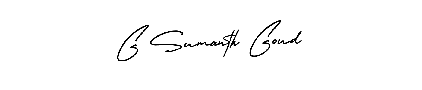 It looks lik you need a new signature style for name G Sumanth Goud. Design unique handwritten (AmerikaSignatureDemo-Regular) signature with our free signature maker in just a few clicks. G Sumanth Goud signature style 3 images and pictures png