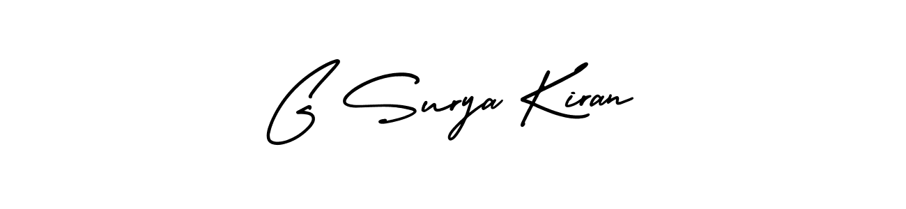 It looks lik you need a new signature style for name G Surya Kiran. Design unique handwritten (AmerikaSignatureDemo-Regular) signature with our free signature maker in just a few clicks. G Surya Kiran signature style 3 images and pictures png