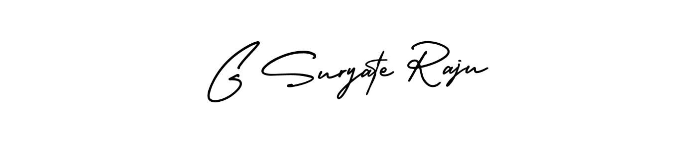 G Suryate Raju stylish signature style. Best Handwritten Sign (AmerikaSignatureDemo-Regular) for my name. Handwritten Signature Collection Ideas for my name G Suryate Raju. G Suryate Raju signature style 3 images and pictures png