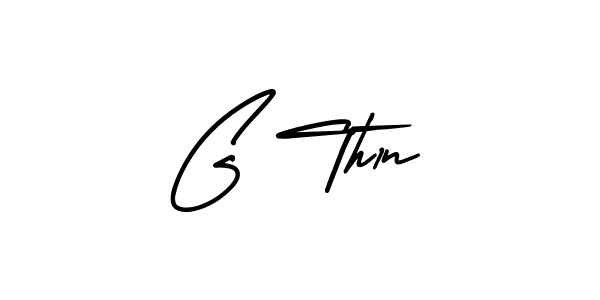 Use a signature maker to create a handwritten signature online. With this signature software, you can design (AmerikaSignatureDemo-Regular) your own signature for name G Th1n. G Th1n signature style 3 images and pictures png