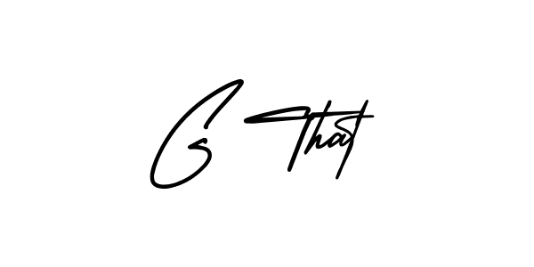 How to make G That name signature. Use AmerikaSignatureDemo-Regular style for creating short signs online. This is the latest handwritten sign. G That signature style 3 images and pictures png