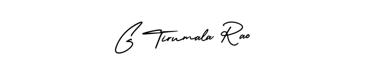 Design your own signature with our free online signature maker. With this signature software, you can create a handwritten (AmerikaSignatureDemo-Regular) signature for name G Tirumala Rao. G Tirumala Rao signature style 3 images and pictures png