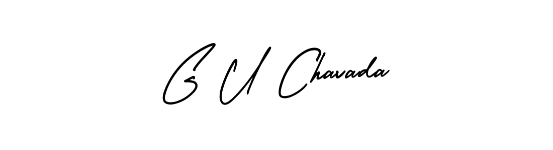 How to Draw G U Chavada signature style? AmerikaSignatureDemo-Regular is a latest design signature styles for name G U Chavada. G U Chavada signature style 3 images and pictures png
