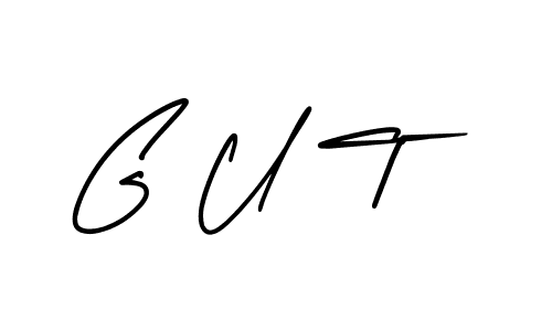 Create a beautiful signature design for name G U T. With this signature (AmerikaSignatureDemo-Regular) fonts, you can make a handwritten signature for free. G U T signature style 3 images and pictures png