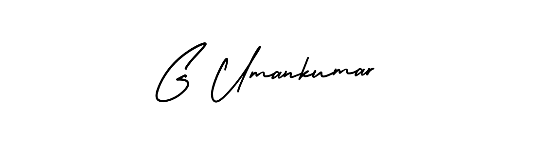 Create a beautiful signature design for name G Umankumar. With this signature (AmerikaSignatureDemo-Regular) fonts, you can make a handwritten signature for free. G Umankumar signature style 3 images and pictures png