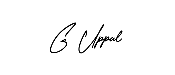 Similarly AmerikaSignatureDemo-Regular is the best handwritten signature design. Signature creator online .You can use it as an online autograph creator for name G Uppal. G Uppal signature style 3 images and pictures png